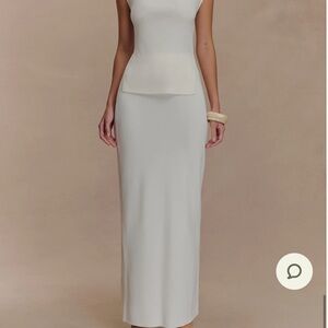 Elegant White Maxi Skirt